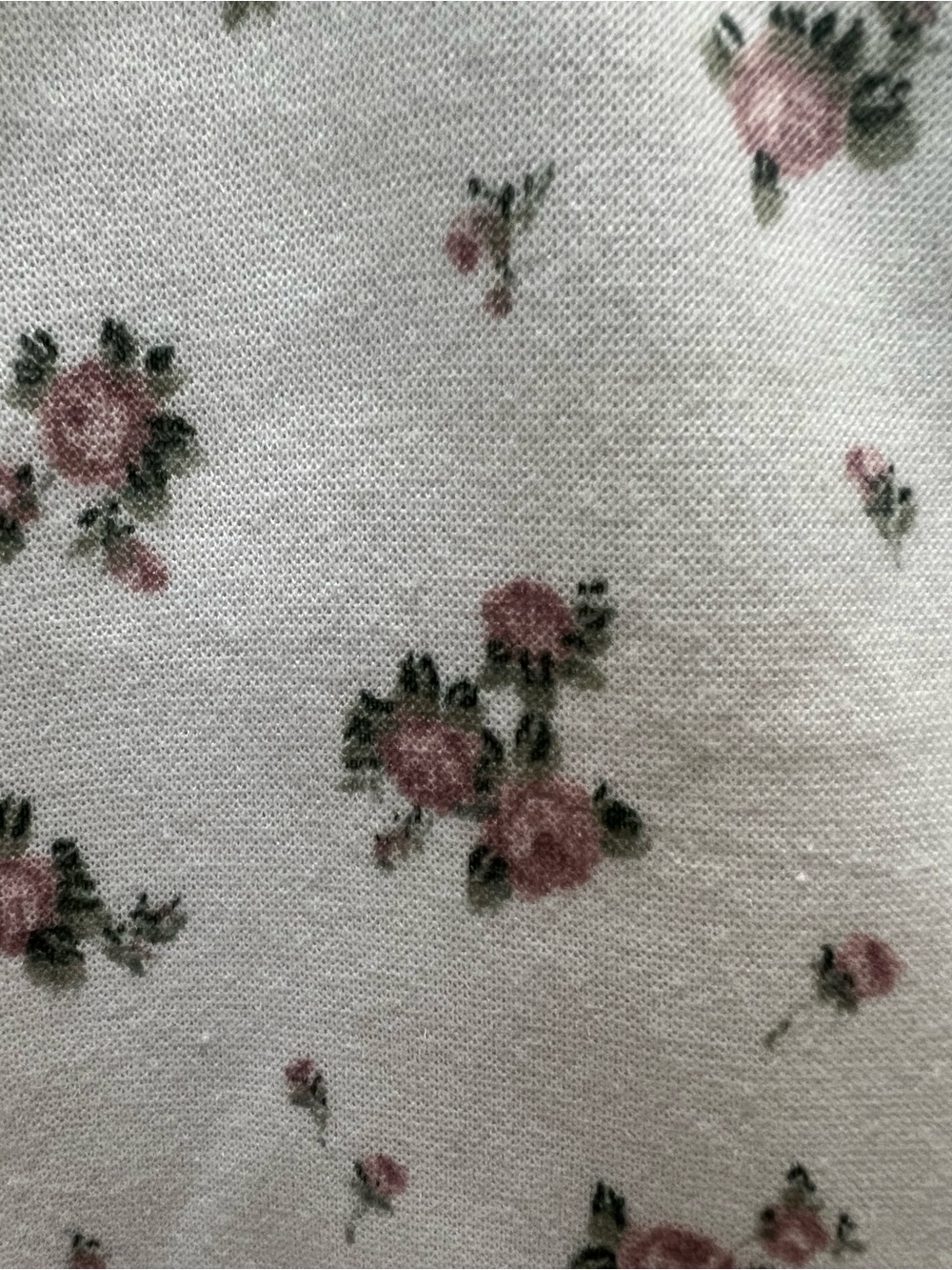 No Comment - NWT - Large - White Floral Collared Women’s Sweat Top - Picture 10 of 10